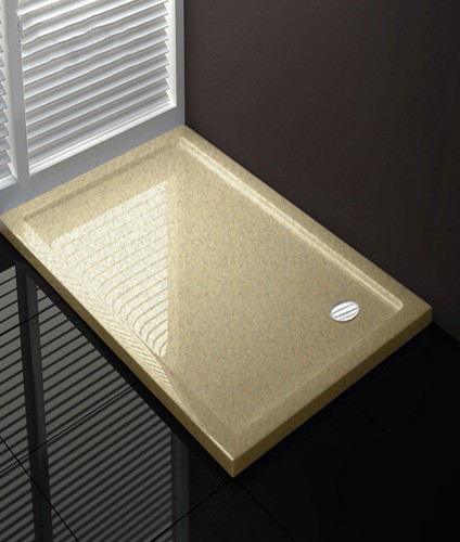 Piatto doccia 170x60 cm altezza 4 cm colore crema - Foto 1 di 3