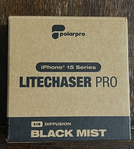 Polarpro LITECHASER Pro iPhone 15 Series 1/4 Diffusion Noir Brume