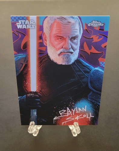 2025 TOPPS CHROME STAR WARS BAYLAN SKOLL GALACTIC GRAFFITI REFRACTOR # GG-2