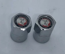 New - Lot of 2 INDIAN MOTORCYCLE Tire Valve Stem Caps Plastic Biker