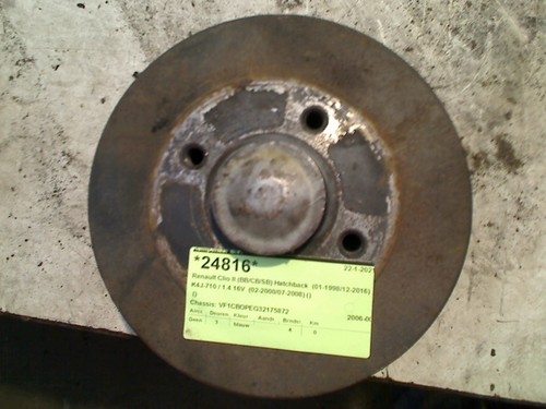 RADLAGER Renault Clio II (BB/CB) Hatchback 1.4 16V (K4J-710) 2006