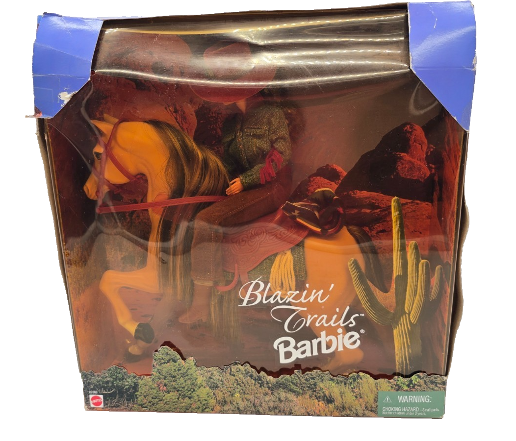 Blazin Trails Barbie Doll With Horse Blaze Giftset 1999 Blazin Trails Barbie Doll With Horse Blaze Giftset 1999