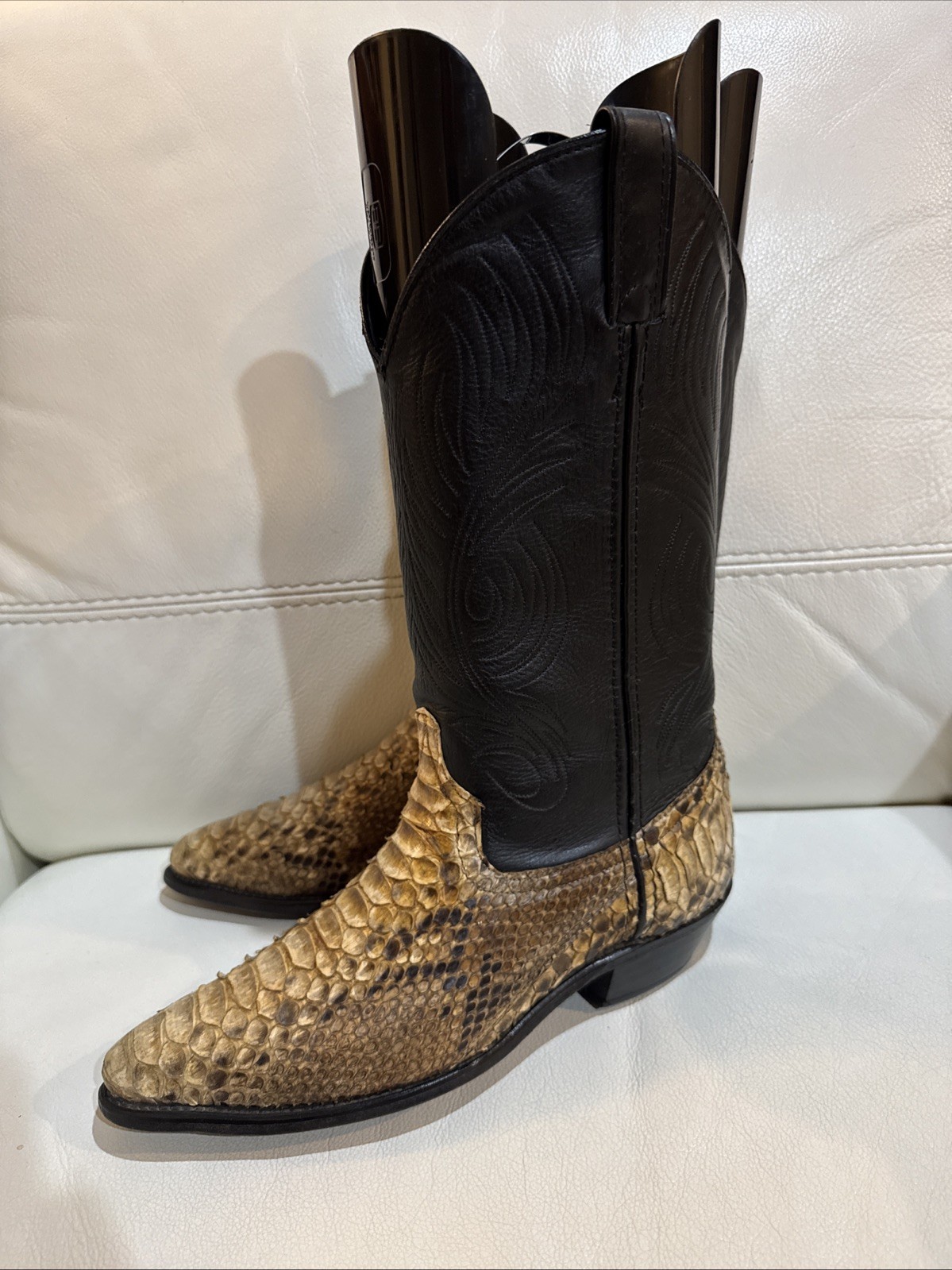 Code West Python Cowboy Boots 7 M Genuine Snakesk… - image 11