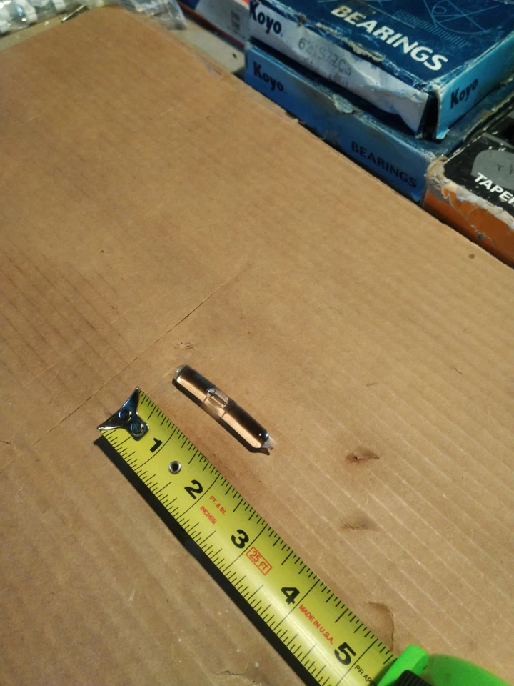 1) *New* OEM "Stanley" Level 2" Bent Vial. Glass Spirit Proved. #208-2. NOS. USA - Image 3 of 4