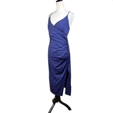 Halara NWT L SoftlyZero Airy Crossover Ruched Lace Up Bodycon Cool Touch Dress