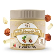 ChocZero Keto White Chocolate Hazelnut Spread - Friendly, No Sugar... 