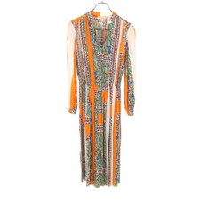 Used Tory Burch Overall handle Long sleeve Long dress 0 0 Orange Women