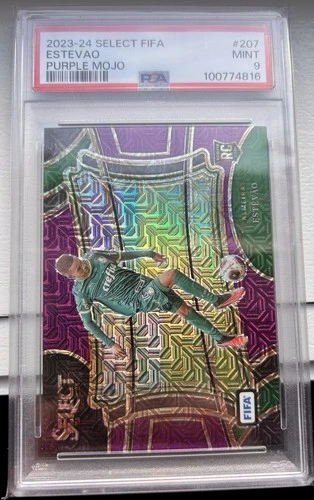 2023-24 Panini Select FIFA - Field Level Estevao #207 Purple Mojo Prizm