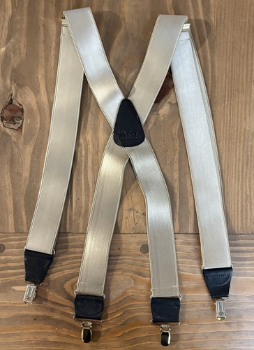 Hold Up Gold Suspenders Men’s No Slip Clips