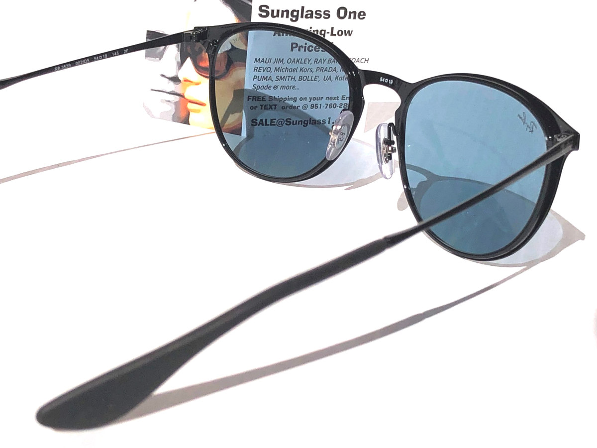 Ray Ban ERIKA METAL Black Evolve PHOTOCHROMIC Green Blue Sunglass