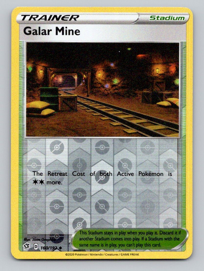 Galar Mine 160/192 Uncommon Rebel Clash Pokemon Reverse Holo Near Mint