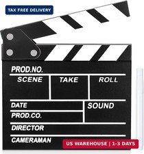 Movie Film Video Clapboard Director's Cut Action Scene Clapper Board,Movie Th...