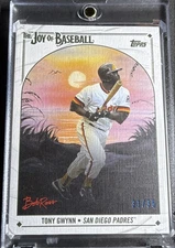 2023 Topps X Bob Ross The Joy of Baseball - Tony Gwynn #8 Titanium White Canvas