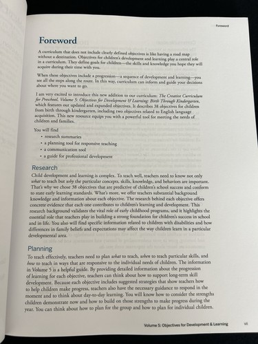 The Creative Curriculum for Preschool Volume 5 Objectives for Development 2010 - Picture 7 of 17