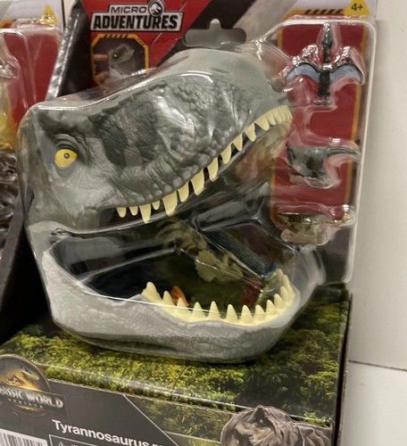 Jurassic World Rebirth Micro Adventure Playset T. Rex & Spinosaurus Dinosaur NEW - Picture 12 of 12