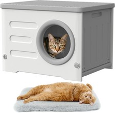 Outdoor Cat House,Weatherproof Heavy-Duty Durable Feral Cat Shelter,Insulated..