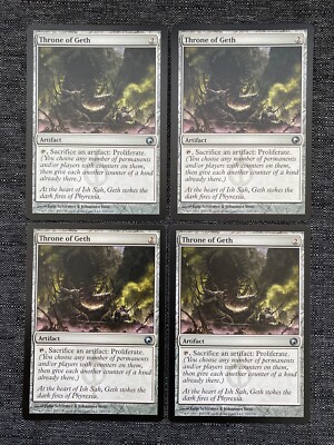4x Throne of Geth Scars of Mirrodin NM Magic MTG