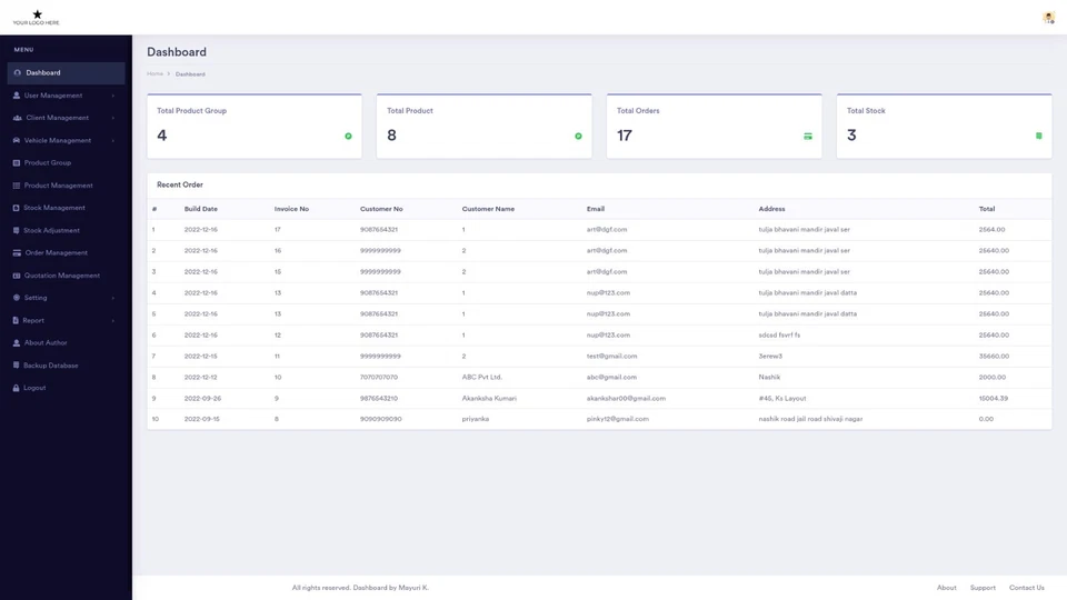 *Autoalojado* Software de empresa de gestión de garaje y tienda  Foto 3 de 4