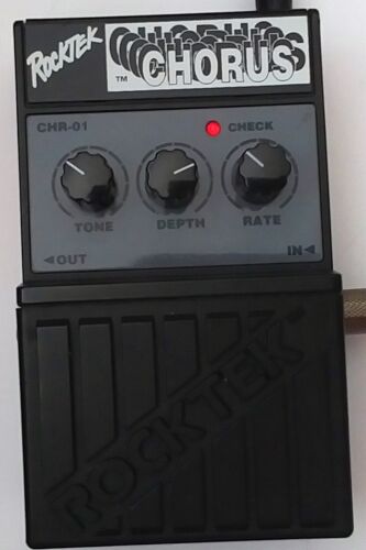 Pedal analógico de efectos para guitarra coro Rocktek CHR-01 con perillas tipo circuito BBD 1900 - Imagen 1 de 14