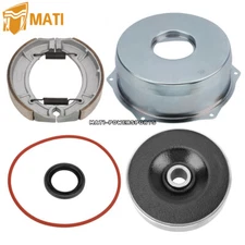 Rear Brake Drum Hub Cover & Brake Shoe & Seal for Yamaha Big Bear 400 2000-2004