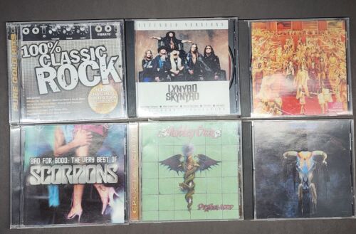 Classic Rock CDs - Lynyrd Skynyrd Scorpions Motley Cru Eagles Rolling Stones - Picture 1 of 14