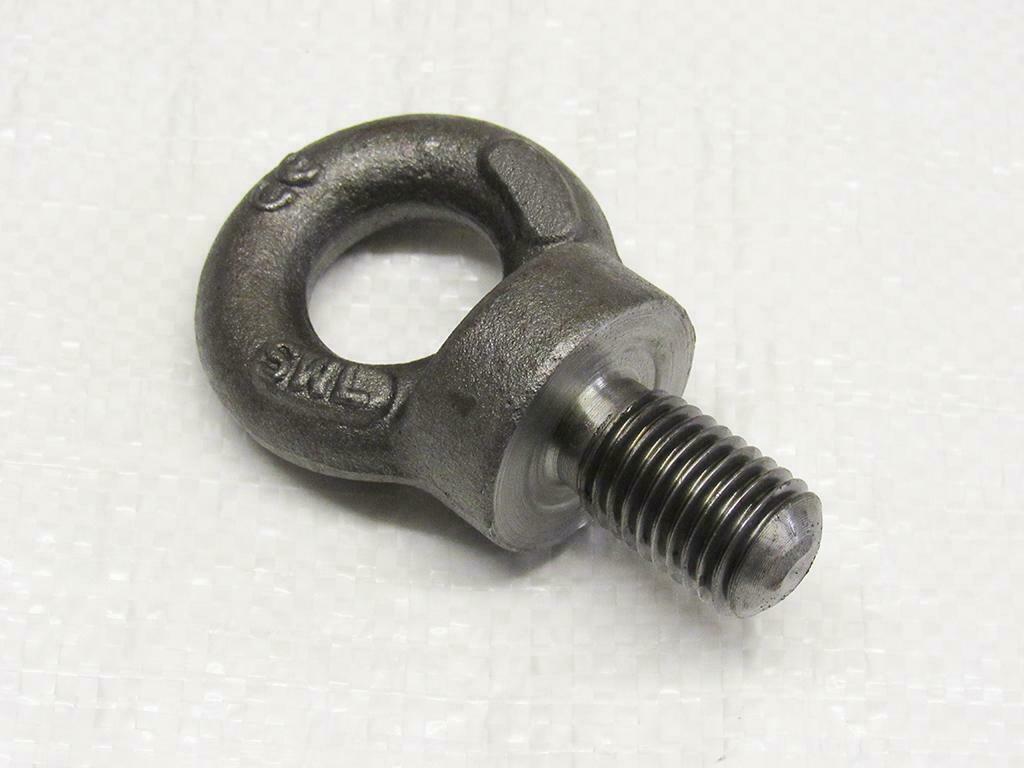 Threaded Lifting Eye Bolt M12 (12MM Self Colour Collar Eyebolt 0.4 Ton)