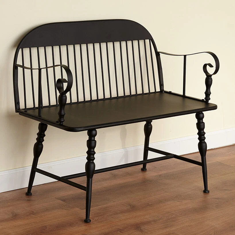 Farmhouse spindle bench deals