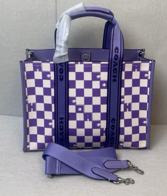 希少 新品 COACH スミストート チェッカーボード 柄 CR101 公式