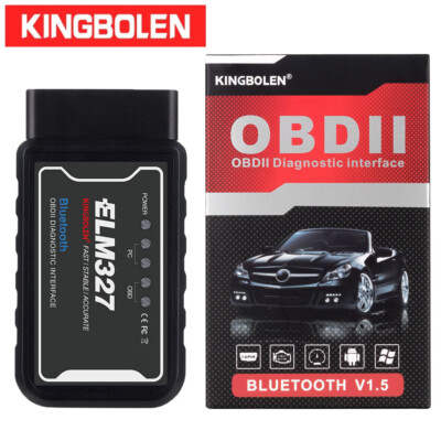 ELM327 Bluetooth V1.5 Diagnosegeräte OBD2 Scanner Tool Code Reader für Android