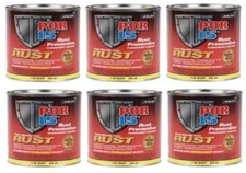 POR-15 Rust Preventive Permanent Coating Semi Gloss Black 6 Quarts 45404