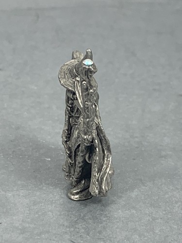 Pewter Wizard with Rhinestone Staff Spoontiques PP708 Mythical Fantasy Medieval - Picture 11 of 12