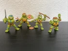 VTG 1988 Mirage Studios Yolanda TMNT Turtles Mike/Leo/Raph/Don PVC Figures 2.5"B