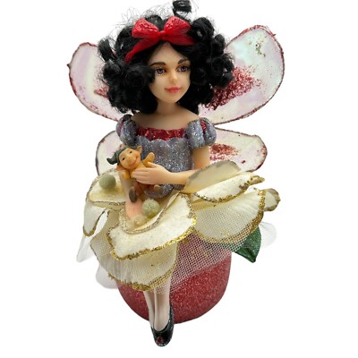 Snow White Fairy Princess Ashton Drake  6'' Dwarf Figure Apple Doll J. Sutherland