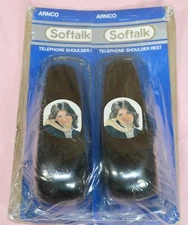 2 Pack Vintage Arnco Softalk Shoulder Rest Fits Most Phones Telephone Accessory
