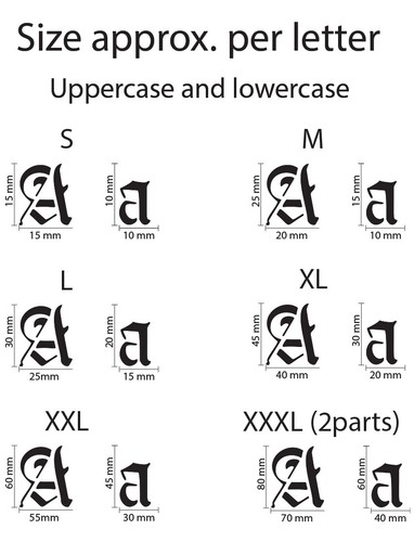Olde English Stencil A-Z Font Alphabet Lettering Painting Reusable Craft Art AL5 - Picture 15 of 28