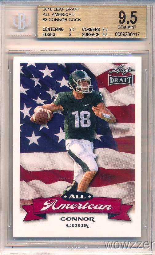 Connor Cook Leaf Draft All-American #AA03 Base
