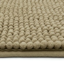 Soft Non Slip Thick Shaggy Noodle Bobble Loop Bath Mat Pedestal Super Absorbent