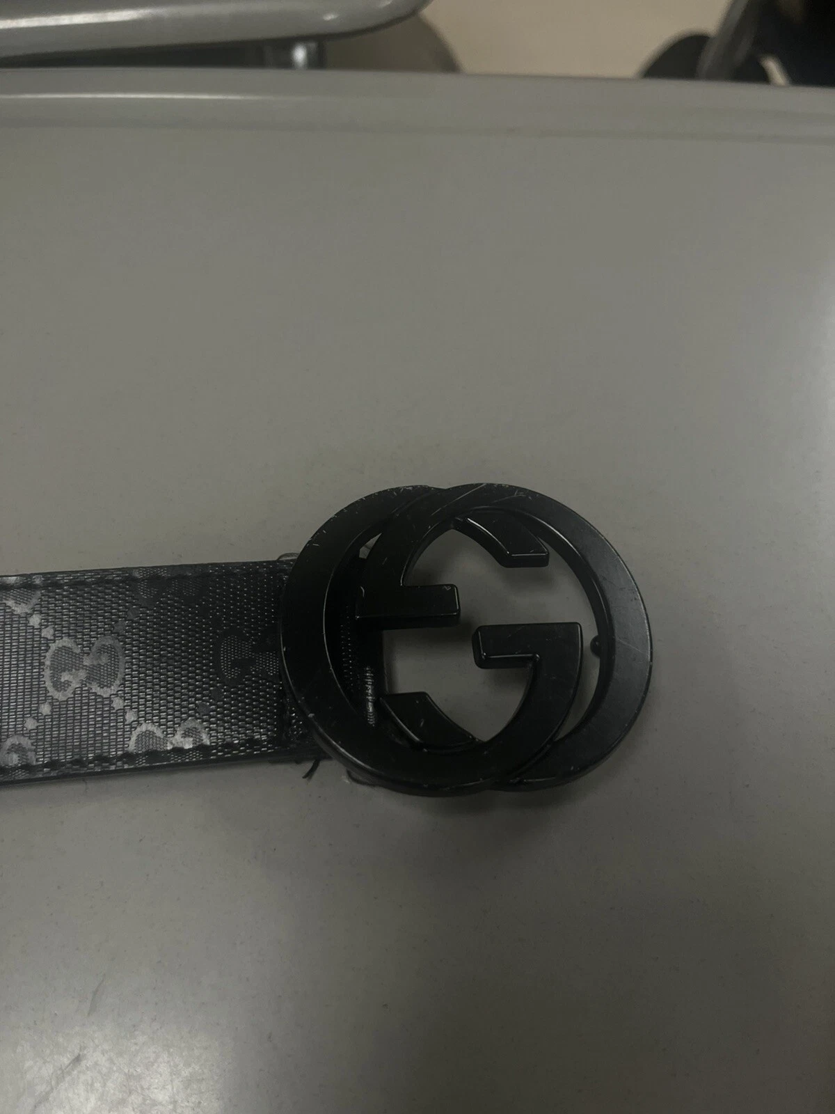 Ceinture homme gucci noire 44 (occasion)