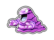 Grimer Waterproof Vinyl Sticker Decal Die-Cut