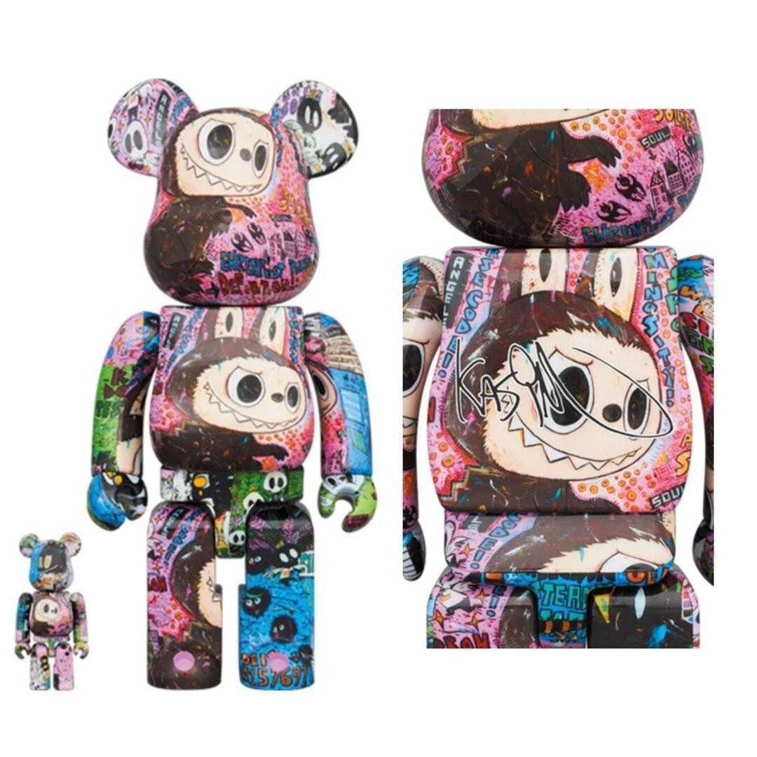 Medicom Toy 400% 100% Bearbrick Be@rbrick Kasing Lung Labubu Zimomo