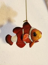 Nemo Clown Fish Tree Ornament Christmas 4" X 2" X 1.5" 