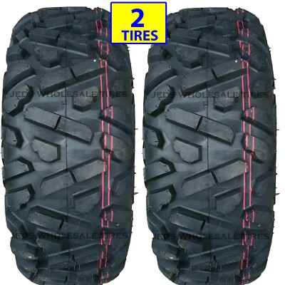 TWO 27x10.00-12 ATV TIRES 27x1000-12 27/10.00-12 27/10-12 27x10-12 P350 6pr