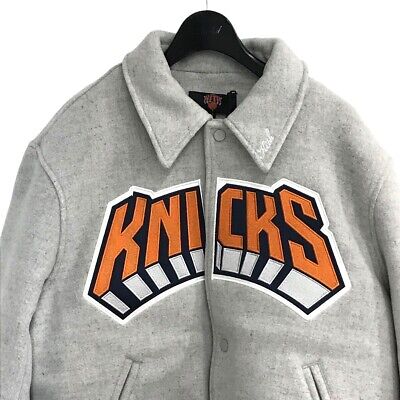 KITH x New York Knicks Empire Wool Coaches Jacket Heather KITH x New York Knicks Empire Wool Coaches Jacket Heather