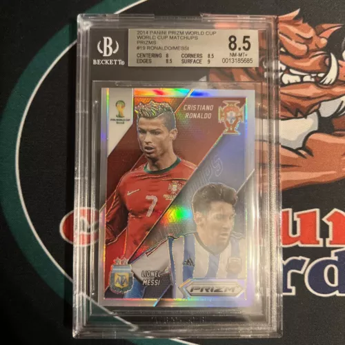 2014 Panini Prizm World Cup Matchups Silver #19 Cristiano Ronaldo, Messi 8.5