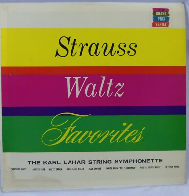 Strauss Waltz Favorites by The Karl Lahar String Symphonette Album Vinyl Record 