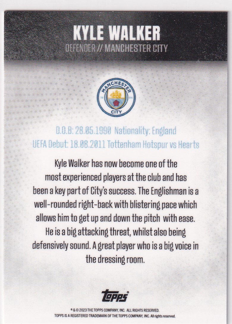 マンチェスター・シティ 2022/23 WALKER  kit Kyle Walker Manchester City 22/23 Authentic Home Jersey by