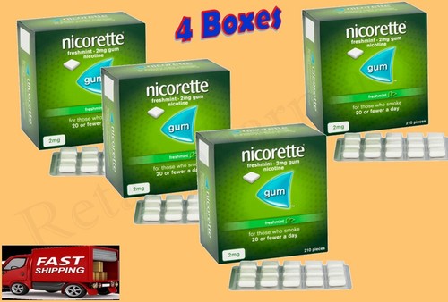 Nicorette Freshmint 2mg Gum 210 Pieces 4 Pack--Expiry 2027 - Picture 2 of 2