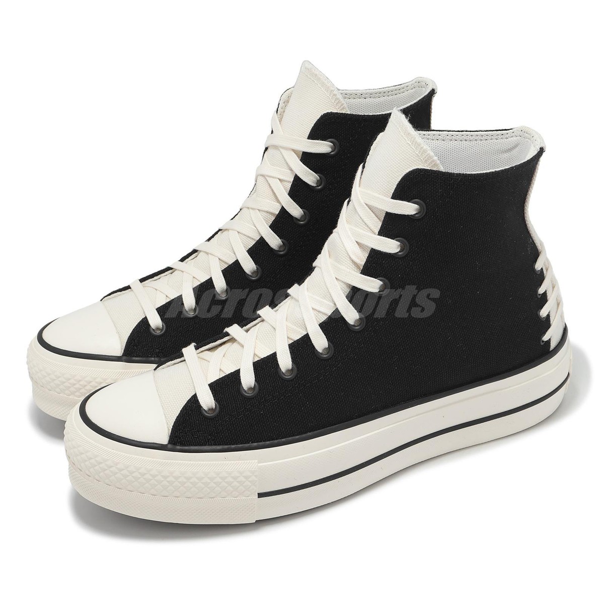 Converse Chuck Taylor All Star Lift HI Black White Women Casual  