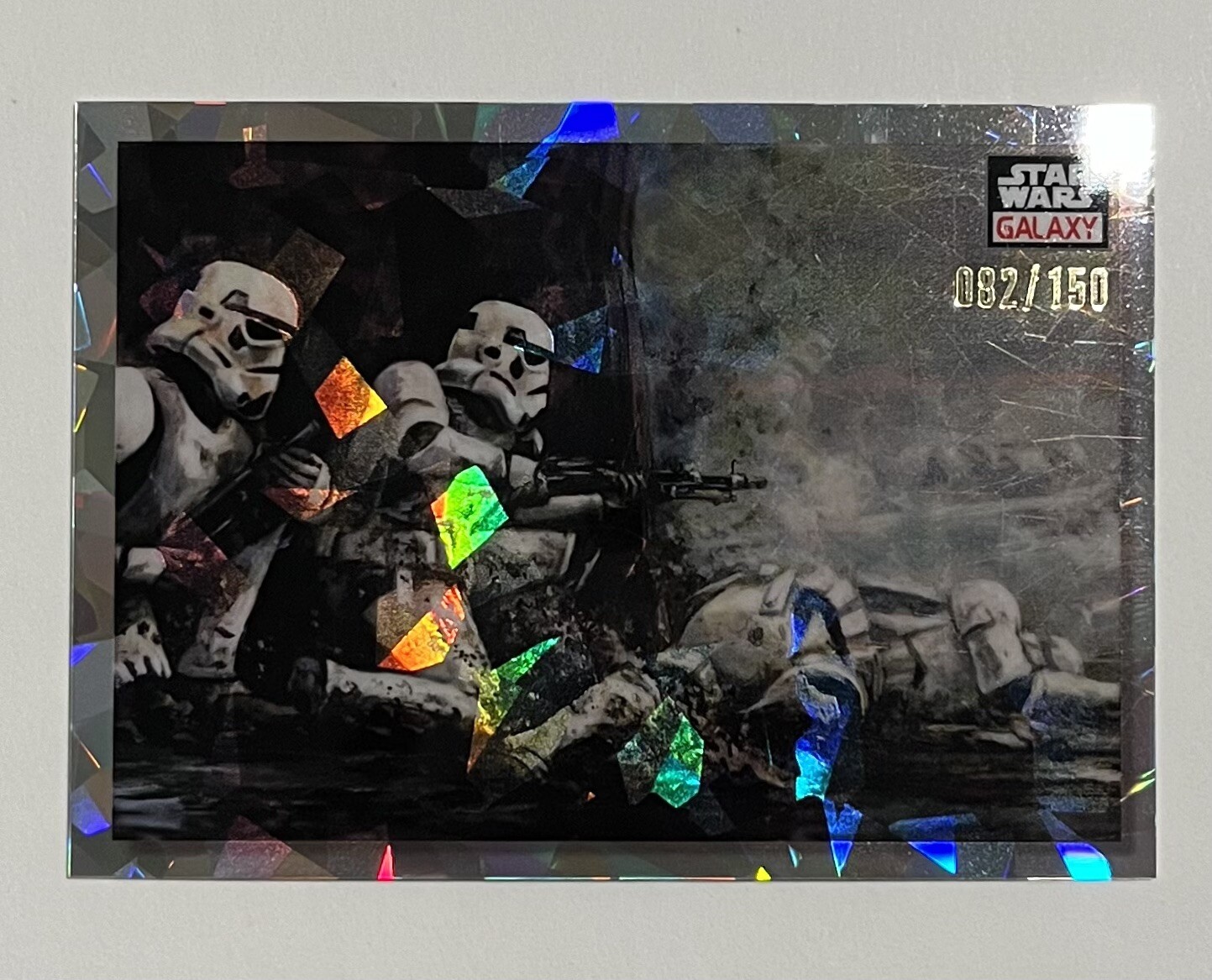 2023 Topps Star Wars Galaxy Chrome #94 Pinned Down Atomic 082/150