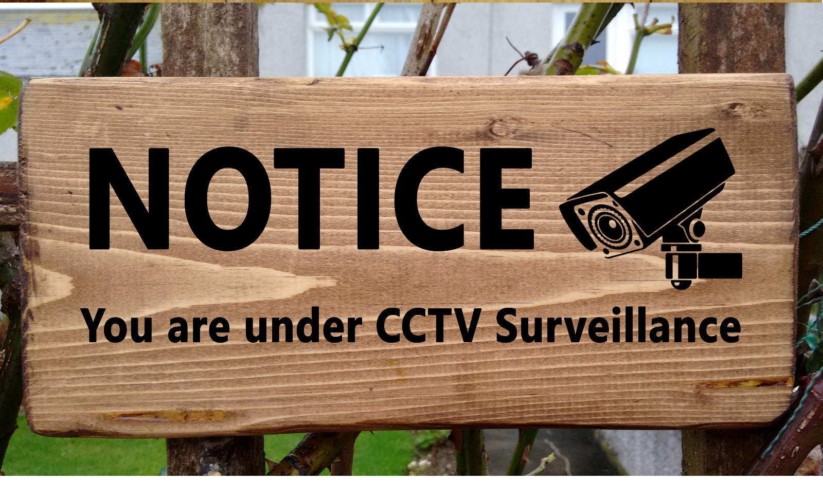 CCTV Sign Camera Security System Outdoor Wall Plaque Home Cam Surveillance Door